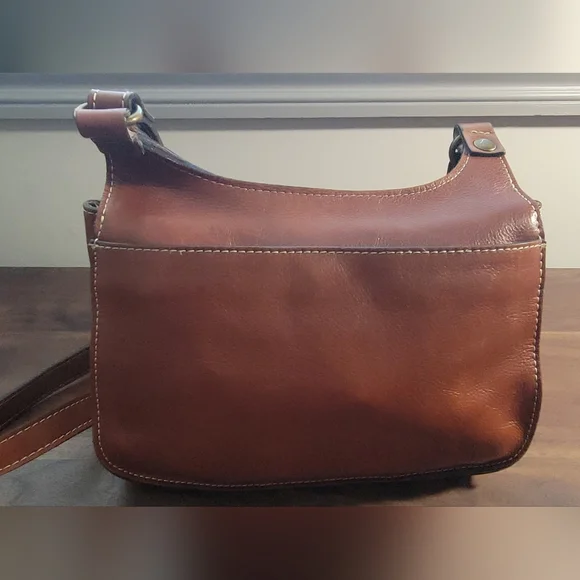 Patricia Nash London Saddle Crossbody Bag In Heritage Tan - Picture 3 of 8